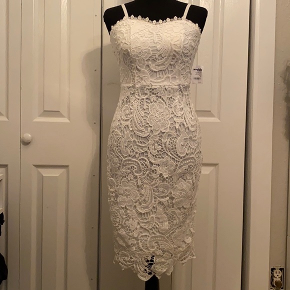 Charlotte Russe Dresses & Skirts - Charlotte Russe | mid dress | lace | white | xsmall